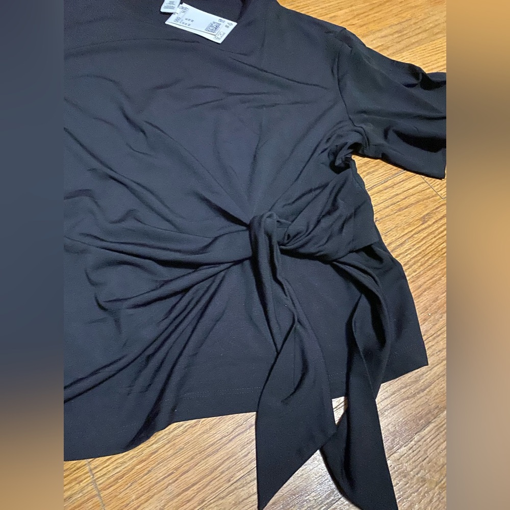 NWT H&M TIE-DETAIL TOP size XL - Picture 4 of 7